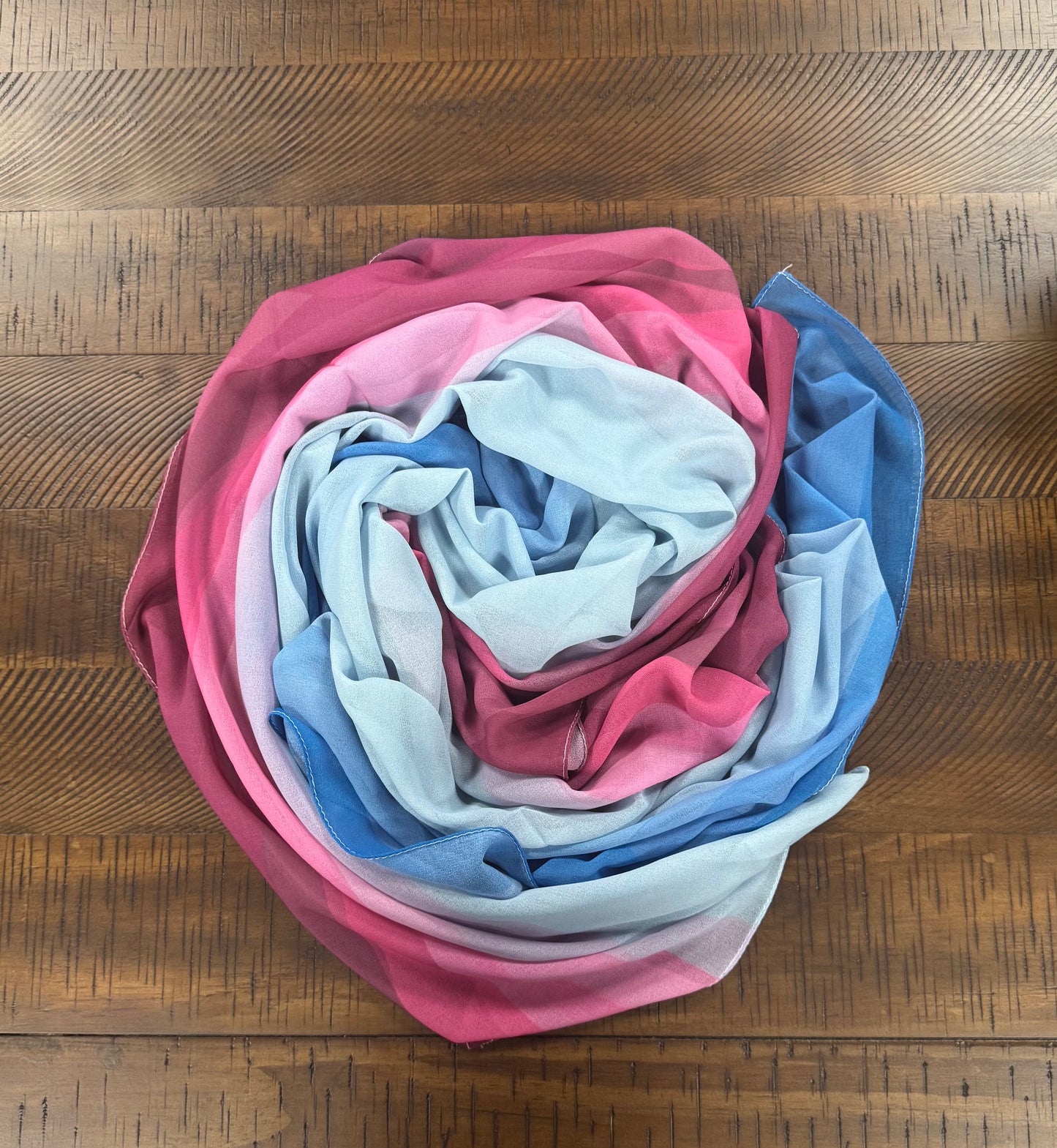 Pink & Blue Wave Hijab- Limited Edition