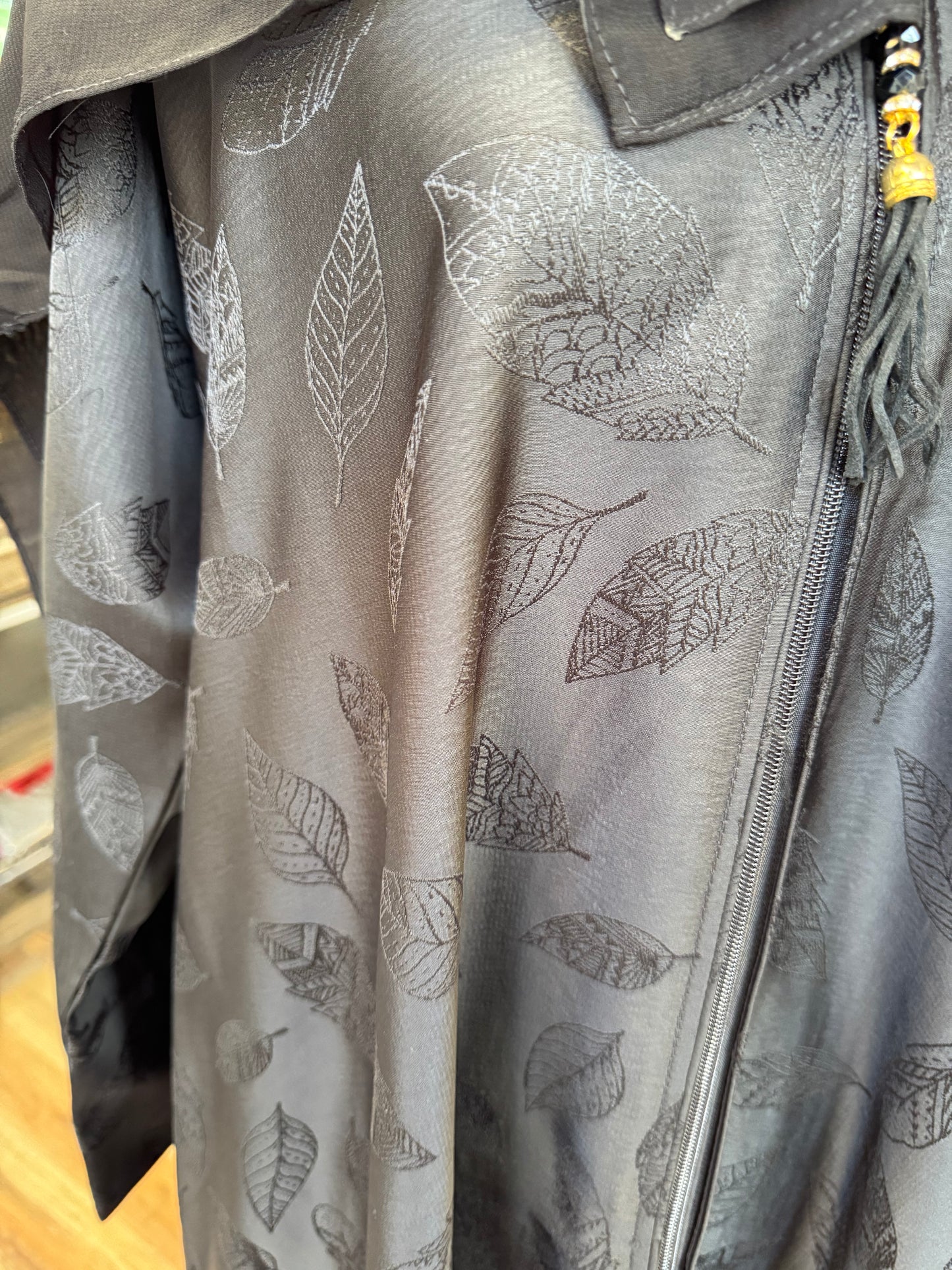 Leaf-printed Abaya