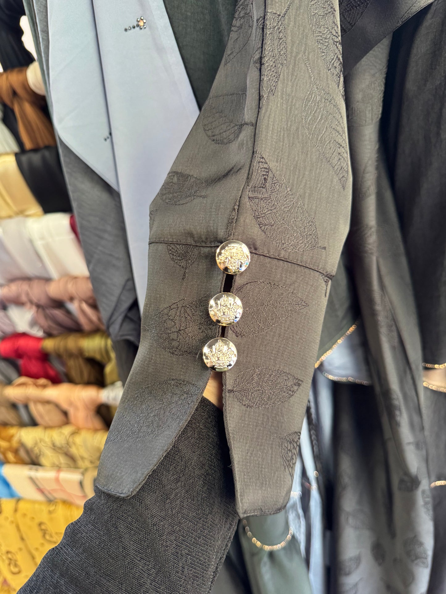 Leaf-printed Abaya