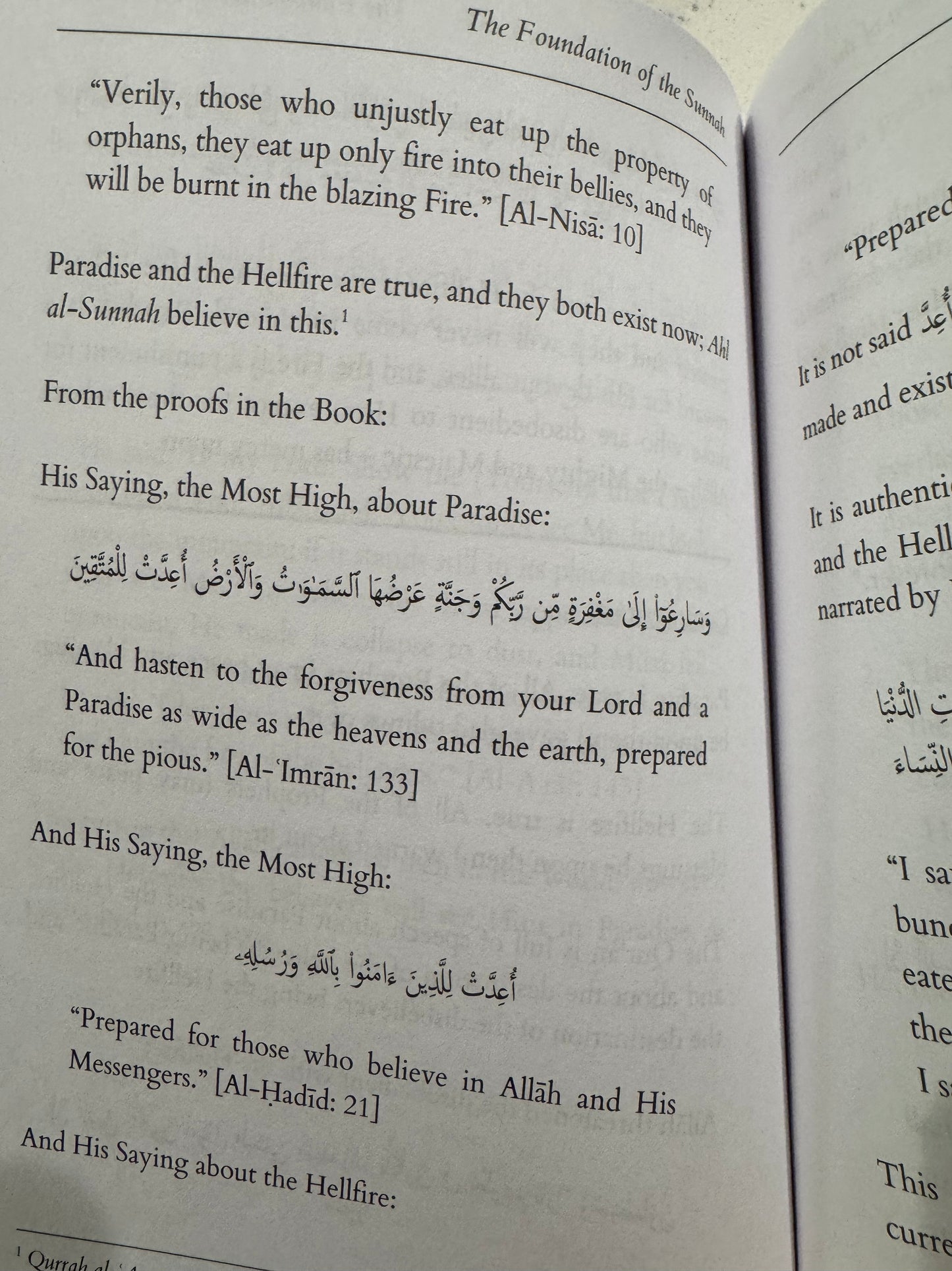 Concise Scholarly Commentary On the Foundation of the Sunnah and the Creed of the Religion