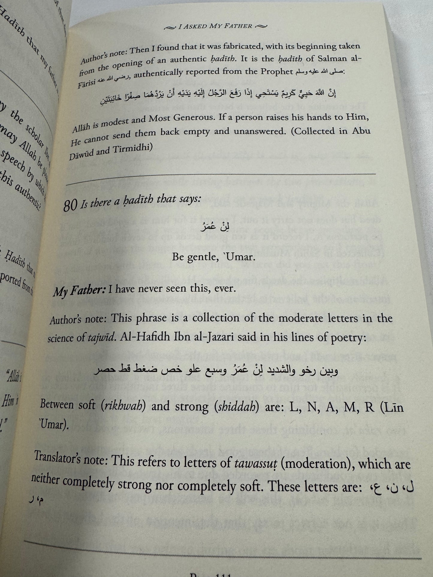 I Asked My Father The Scholar, Imam Muhammad Nasir Al Din Ibn Nuh Al- Albani