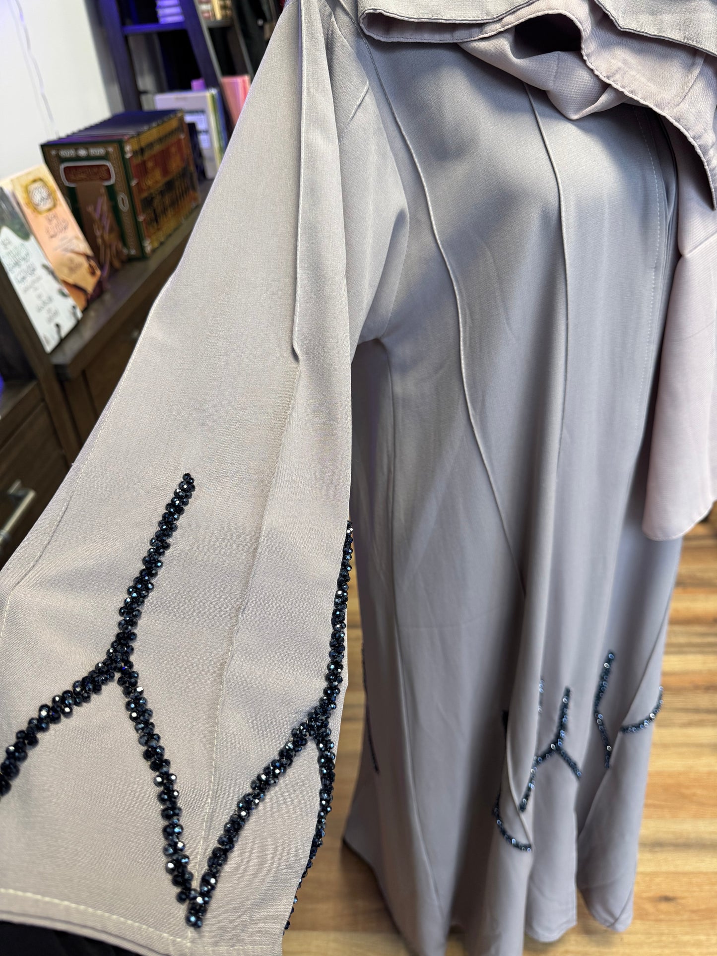 Coffee Abaya with Bead work