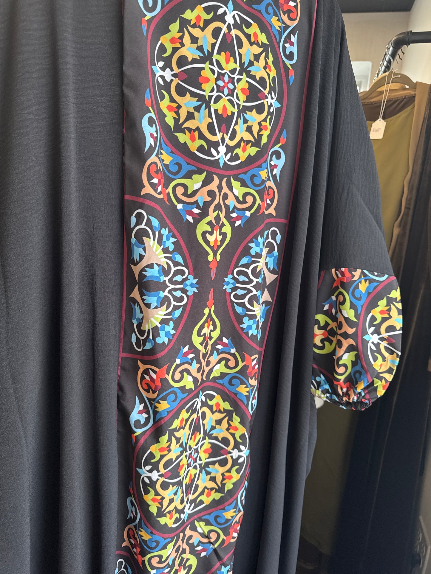 One piece Abaya with built in hijab and hood