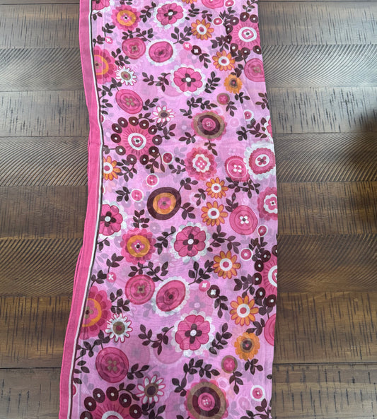 Pink floral scarf- Limited Edition