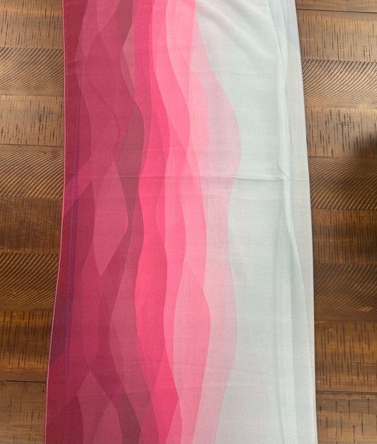Pink & Blue Wave Hijab- Limited Edition