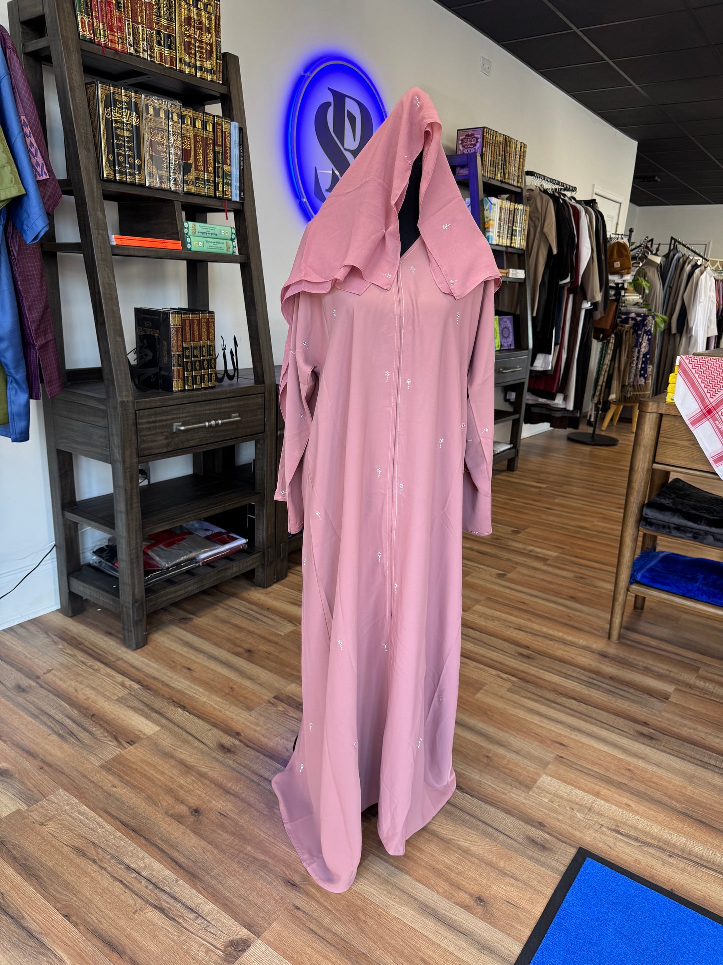 Colorful Abayas with rhinestones