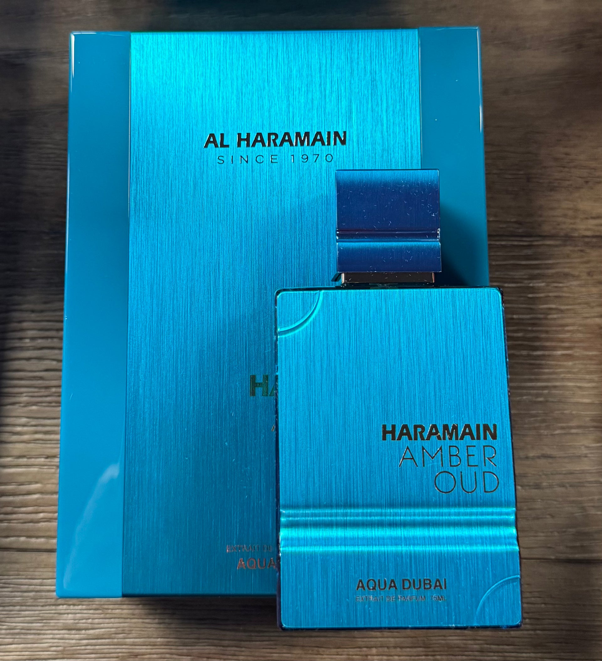 香水(男性用) Al Haramain Amber Oud Aqua Dubai 75ml Al Haramain Amber Oud Aqua, 2.53 oz Extrait De Parfum Spray