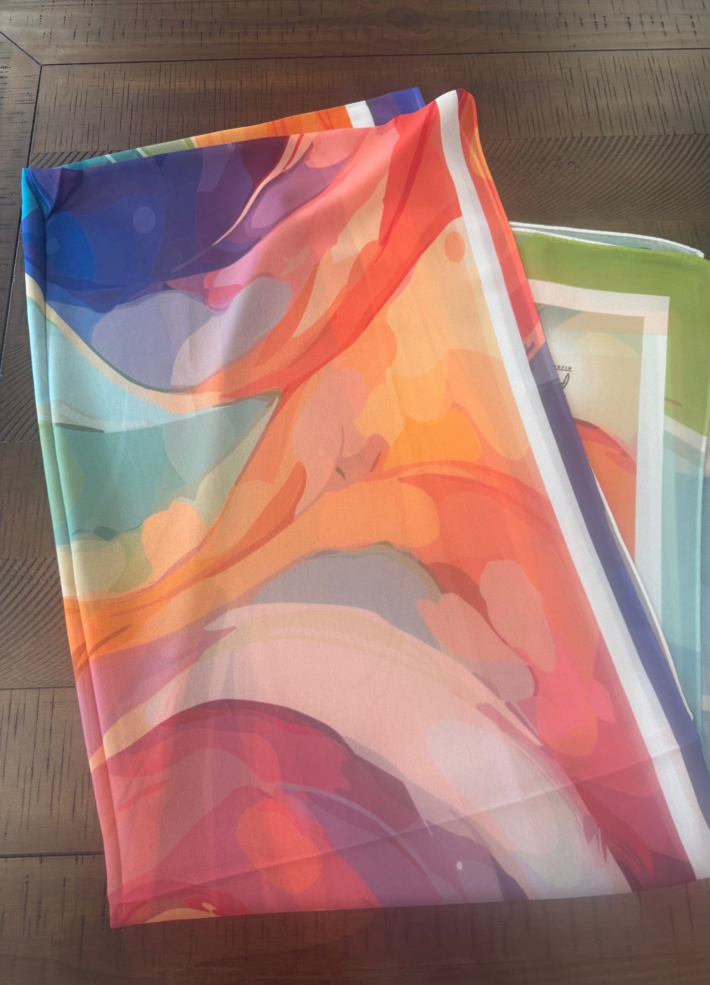 Colorful Swirls Chiffon Hijab- Limited Edition