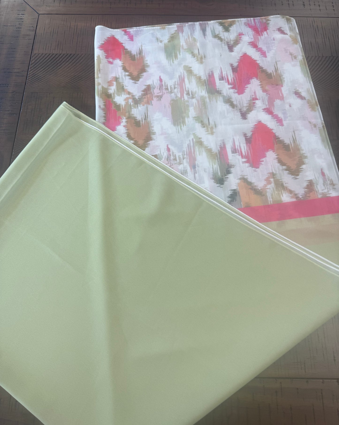 Sage & Pink Chiffon Hijab- Limited Edition