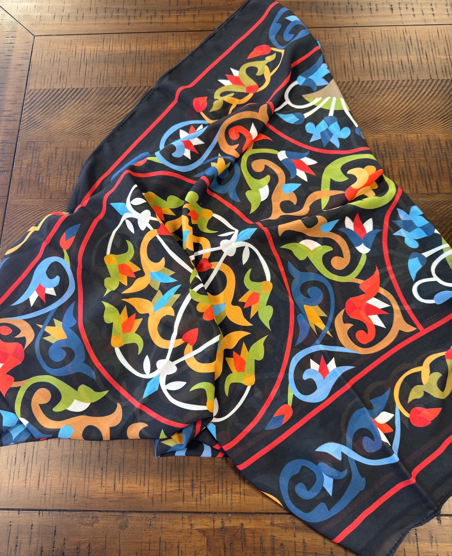 Colorful Patterned Chiffon Limited Edition