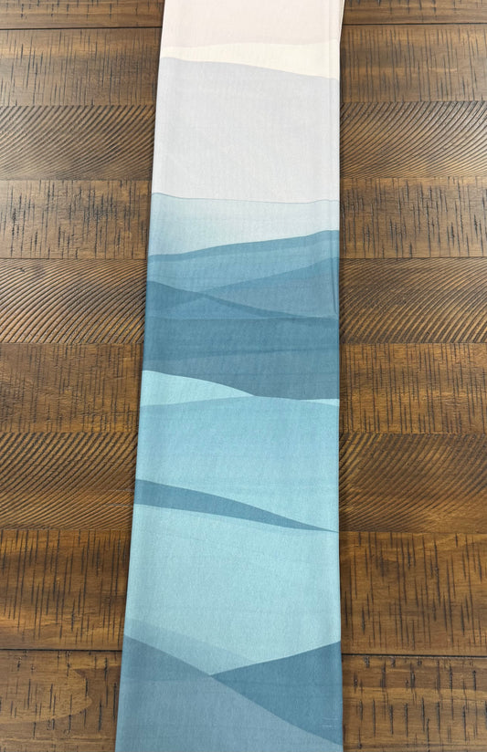 Blue wave chiffon hijab- Limited Edition