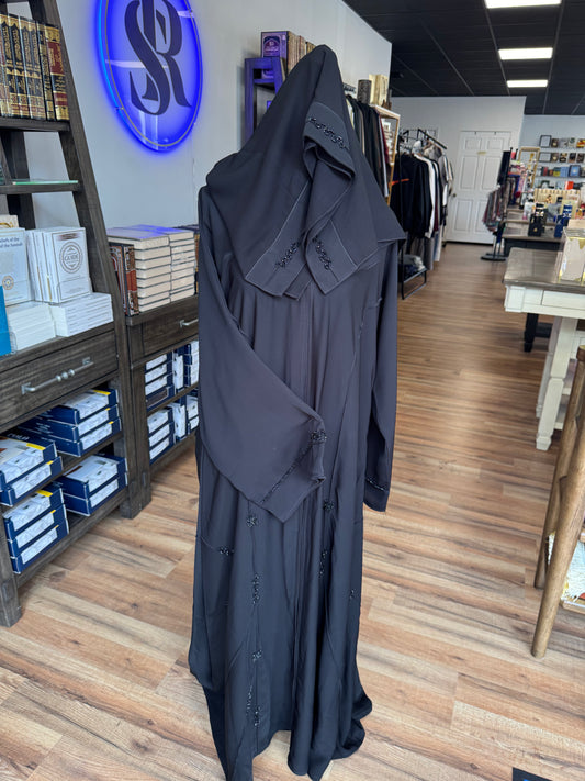 Black Embroidered Abaya