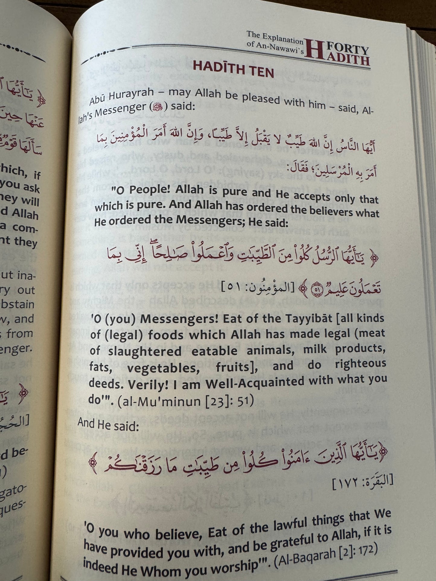 The Explanation of an Nawawi’s Forty Hadith 2 vols