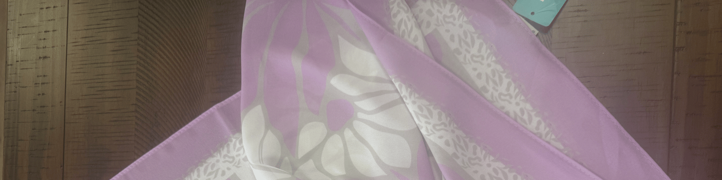 Daisies with Lavender Chiffon Hijab