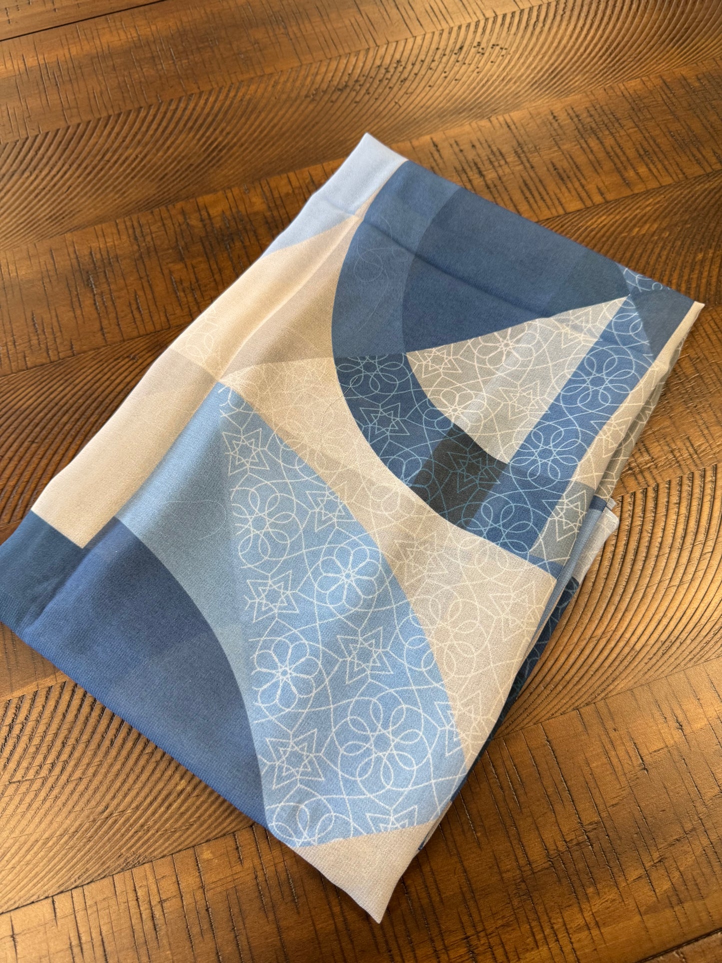 Blue Patterned Chiffon Limited Edition