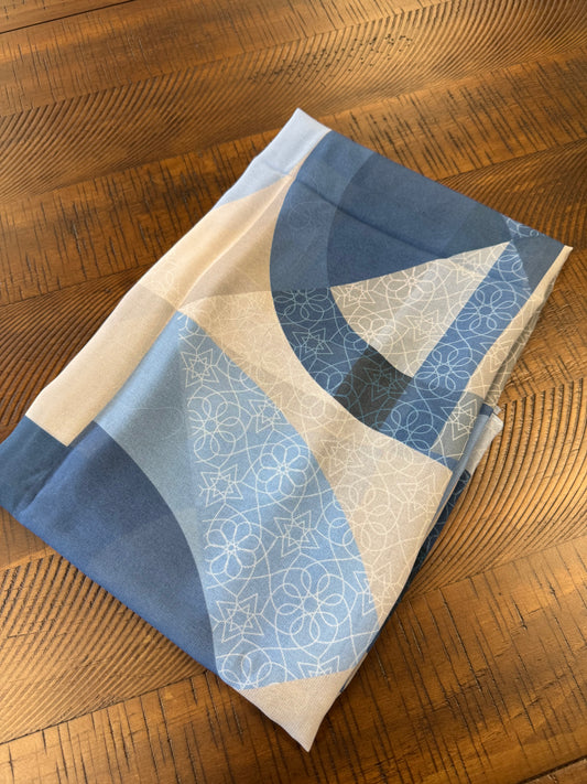 Blue Patterned Chiffon Limited Edition