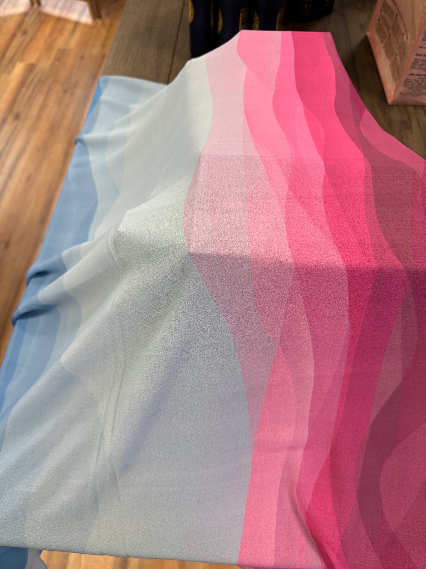 Pink Wave Chiffon Hijab- Limited Edition